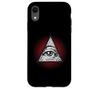 Carcasa para iPhone XR Símbolo Secreto Illuminati de la pirámide mística del Ojo Que Todo lo ve