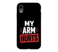 Carcasa para iPhone XR Simple Funny Gym Workout Quote My Arm Hurts