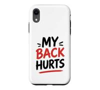 Carcasa para iPhone XR Simple Funny Gym Workout Quote My Leg Hurts