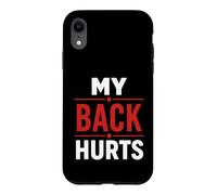 Carcasa para iPhone XR Simple Funny Gym Workout Quote My Leg Hurts
