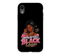 Carcasa para iPhone XR Sin disculpas Black Queen Melanin Pride Baddie