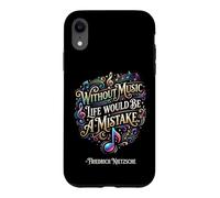 Carcasa para iPhone XR Sin música la Vida sería un Error Friedrich Nietzsche