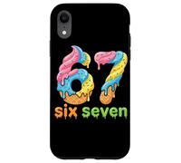 Carcasa para iPhone XR Six Seven 67 Number Ice Cream Drip Meme 6 7 Kids Boys Girls