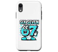Carcasa para iPhone XR Six Seven Glitch Mascot - Divertido Italiano Brainrot 67 Meme