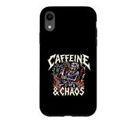 Carcasa para iPhone XR Skeleton Nurse Caffeine & Chaos Night Shift