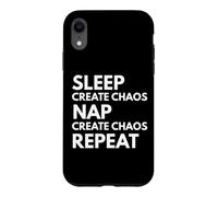 Carcasa para iPhone XR Sleep Nap Create Caos Repeat Lover