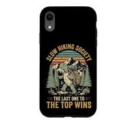 Carcasa para iPhone XR Slow Hiking Society The Last One To The Top Wins Naturaleza
