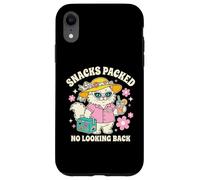 Carcasa para iPhone XR Snacks Llenos Sin Mirar Atrás Gato Vacaciones Viajero