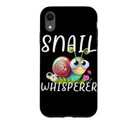 Carcasa para iPhone XR Snail Whisperer Lindo Divertido Slug Diseño Gráfico