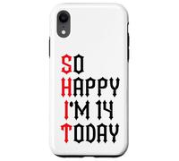 Carcasa para iPhone XR So Happy I'm 14 Today Funny 14th Birthday Chistes 14 Cumpleaños