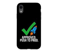 Carcasa para iPhone XR Software Developer Coding Approved Push To Prod