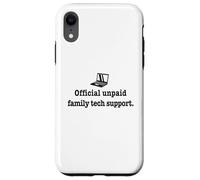 Carcasa para iPhone XR Software Engineer Coders Soporte técnico Oficial no remunerado de la Familia