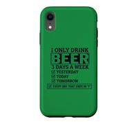Carcasa para iPhone XR Solo Bebo Cerveza 3 días a la Semana Lista de verificación