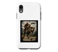 Carcasa para iPhone XR Solo Otro día Normal | Retro Bigfoot Capibara T-Rex