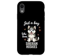 Carcasa para iPhone XR Solo un Chico Que ama a los Huskies siberianos