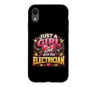 Carcasa para iPhone XR Solo una Chica Enamorada de su Electricista Electricista Divertido