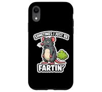 Carcasa para iPhone XR Sometimes I Just Be Fartin Slob Rat Pedos Ratón Pedo Divertido