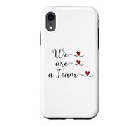 Carcasa para iPhone XR Somos un Equipo Lindo Regalo tipográfico Escrito a Mano