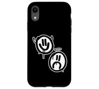 Carcasa para iPhone XR Sonríe Ahora Llora Despues Ángel Diablo Caras tristes Felices