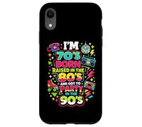 Carcasa para iPhone XR Soy 70 nací Criado en los 80 y FUI de Fiesta en los 90