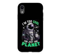 Carcasa para iPhone XR Soy Demasiado Genial para un Solo Planeta Astronauta Espacial Astronomía