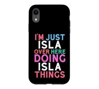 Carcasa para iPhone XR Soy Solo Isla aquí Haciendo Isla Things Nombre