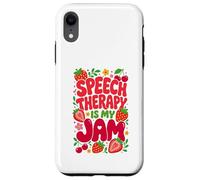 Carcasa para iPhone XR Speech Therapy is My Jam Boho Floral SLP Speech Therapist