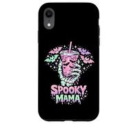 Carcasa para iPhone XR Spooky Mama Pastel Goth Skeleton Hand Café Mama para Halloween