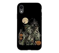 Carcasa para iPhone XR Spooky Szn Zombie Girl Selfie Divertido Halloween
