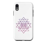 Carcasa para iPhone XR Sri Yantra Tantra Hindú Flor de la Vida