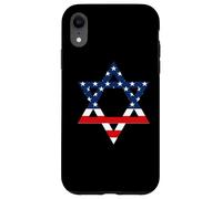 Carcasa para iPhone XR Star of David Jewish US Flag Half Jew Purim Love Israel Gift