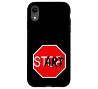 Carcasa para iPhone XR Stop Start Graffiti Design Statement Motivation Gym