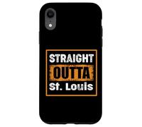 Carcasa para iPhone XR Straight Outta St. Louis Missouri USA Retro Humor Envejecido