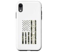 Carcasa para iPhone XR Strait Watch USA American Flag Camouflage Distressed Style