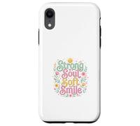Carcasa para iPhone XR Strong Soul Soft Smile Floral Diseño Inspirador