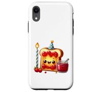 Carcasa para iPhone XR Sudadera con Comida para Celebrar la Fiesta Kawaii Toast Jam