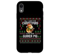 Carcasa para iPhone XR Suéter navideño Feo de Dear Santa Guinea Pigs
