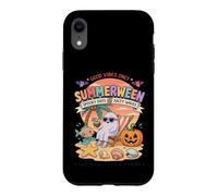 Carcasa para iPhone XR Summerween Ghost Chilling Beach Calabaza