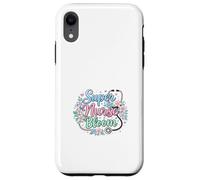 Carcasa para iPhone XR Super Nurse Bloom Tema Médico Floral