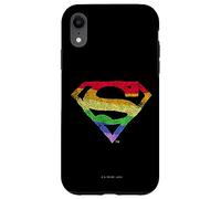 Carcasa para iPhone XR Superman Rough Rainbow Pride Logo