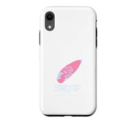 Carcasa para iPhone XR Surf's Up Mano Dibujado Rosa Surfboard Ocean