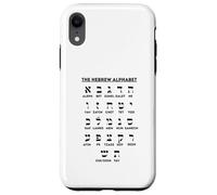Carcasa para iPhone XR Tabla de apuestas de Aleph para Aprender Idiomas Yiddish del Alfabeto Hebreo