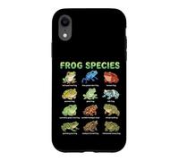 Carcasa para iPhone XR Tabla de Nombres de Especies de Ranas para niños Guía de Aprendizaje de Ranas Lindas
