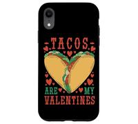 Carcasa para iPhone XR Tacos Are My Valentine Funny Valentine’s Day Foodie