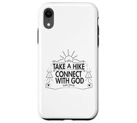 Carcasa para iPhone XR Take a Hike and Connect with God Spiritual Nature Print