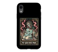 Carcasa para iPhone XR Tarjeta de Tarot para Amantes de Las Mascotas con diseño de Esqueleto de My Kids Have