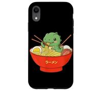 Carcasa para iPhone XR Tazón de Fideos japoneses T-Rex Ramen Anime Dinosaur Japan Food
