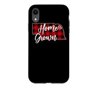 Carcasa para iPhone XR Tela Escocesa roja cultivada en casa de Nebraska Buffalo NE State Love