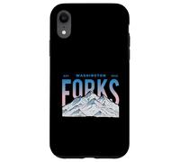 Carcasa para iPhone XR Tenedores Washington Mountain Senderismo Vintage Viajes al Aire Libre