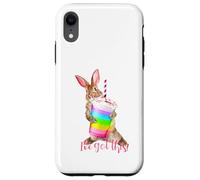 Carcasa para iPhone XR Tengo Esta Linda Bebida de batido con Forma de arcoíris con Forma de Conejito Que es motivadora